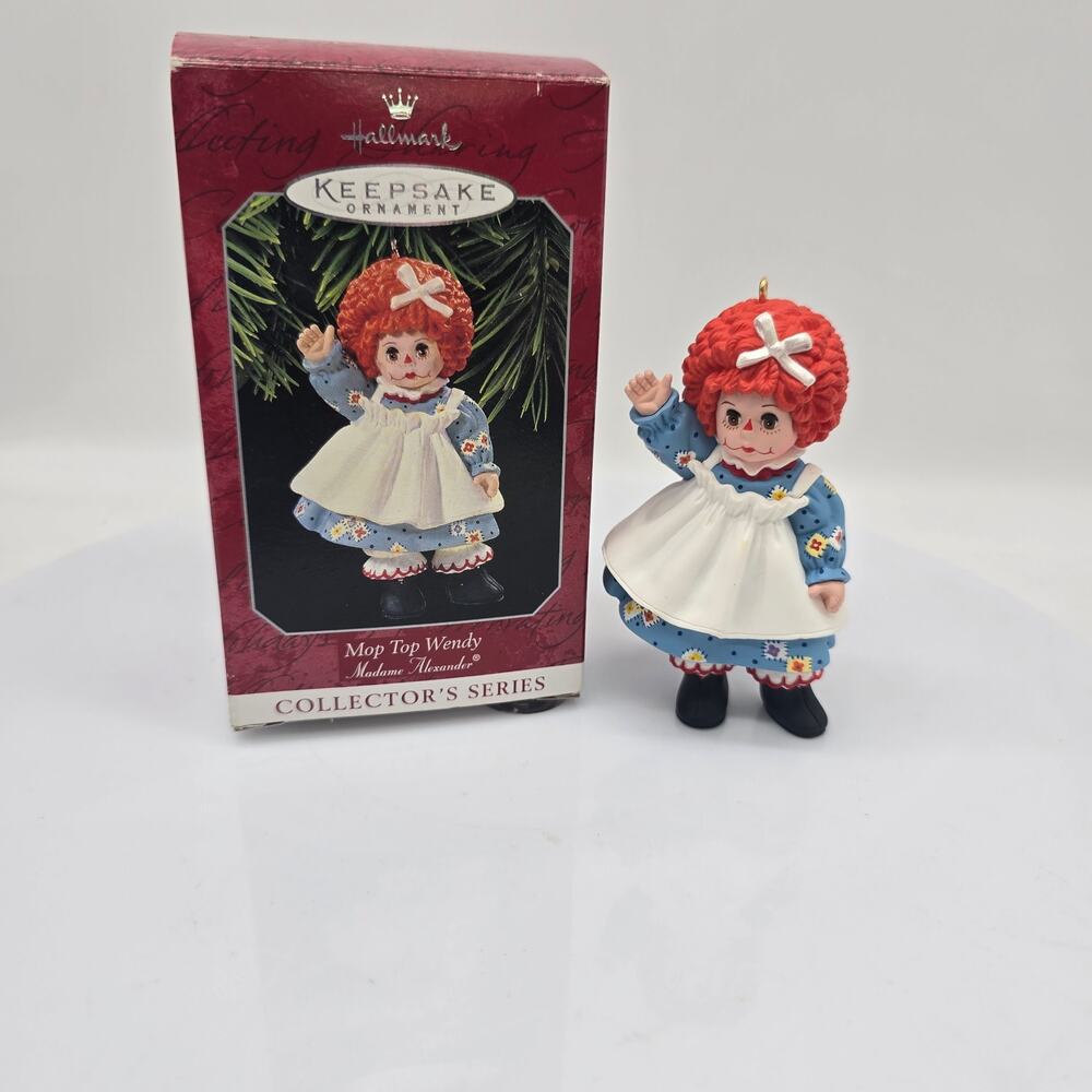 Vintage 1998 Hallmark Keepsake Ornament Madame Alexander Mop Top Wendy Collector